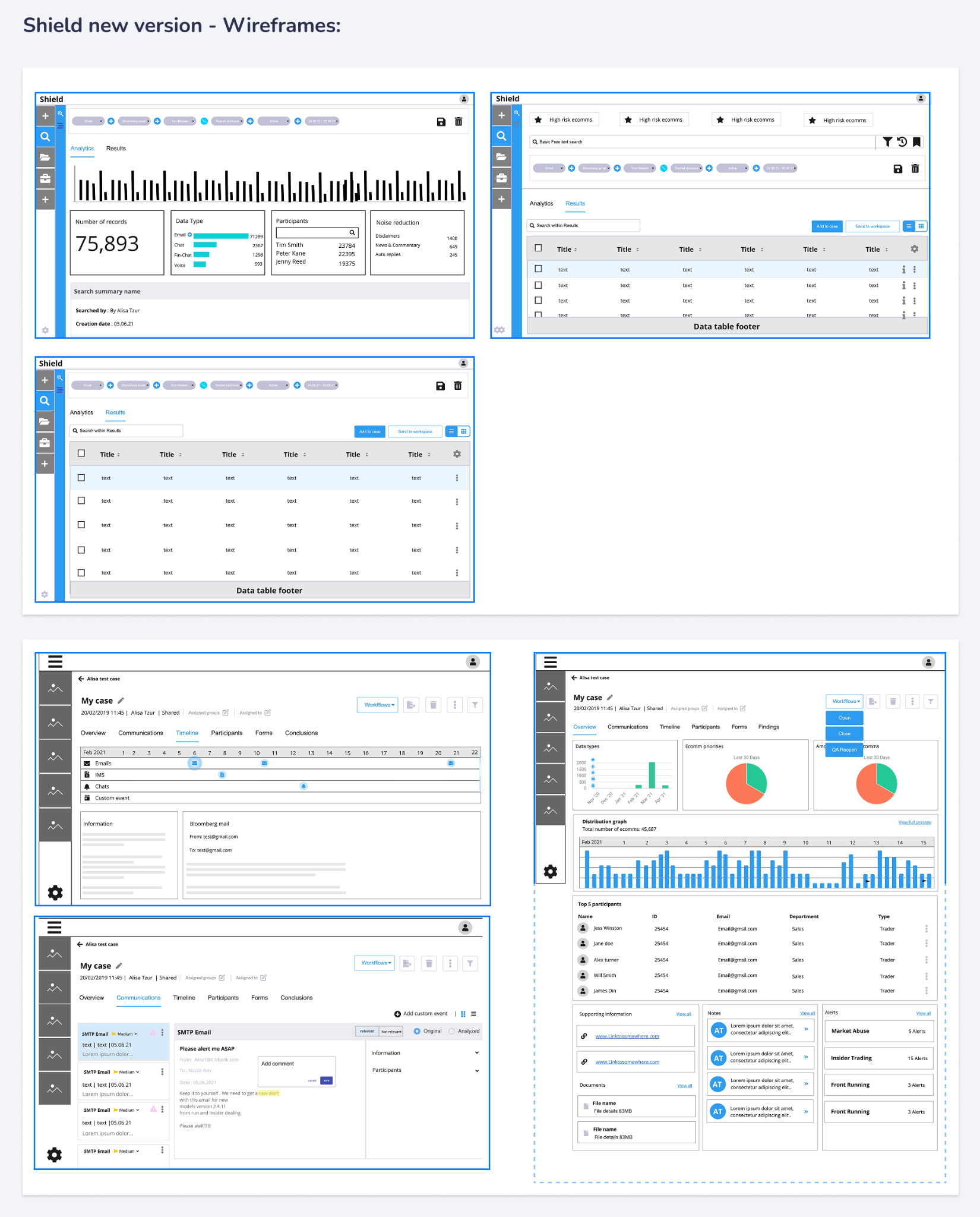 Wireframes